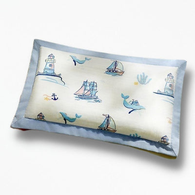 Coussin Enfant coton bio | NirvanaPillow™ 40 x 25 cm / Bleu