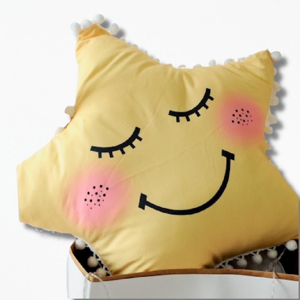 Coussin | Etoile 40x40 cm / Jaune