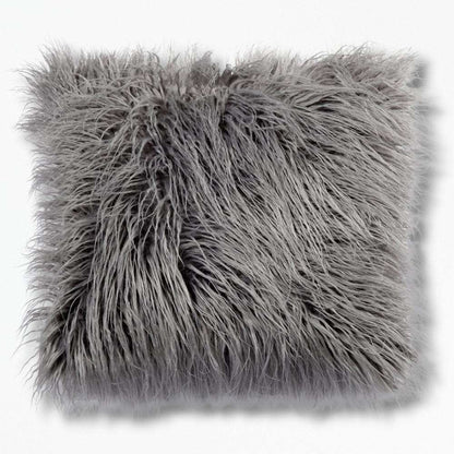 Coussin Fausse Fourrure pour Décoration | NirvanaPillow™ 45x45 cm / Gris