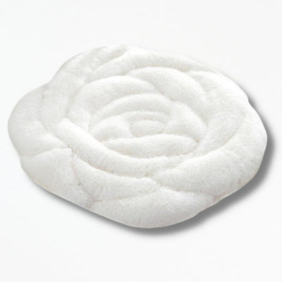 Coussin Fleur Rose | NirvanaPillow™ 45 cm / Blanc