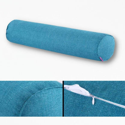 Coussin Long pour Lit | NirvanaPillow™ 15 x 40 cm / Bleu Canard