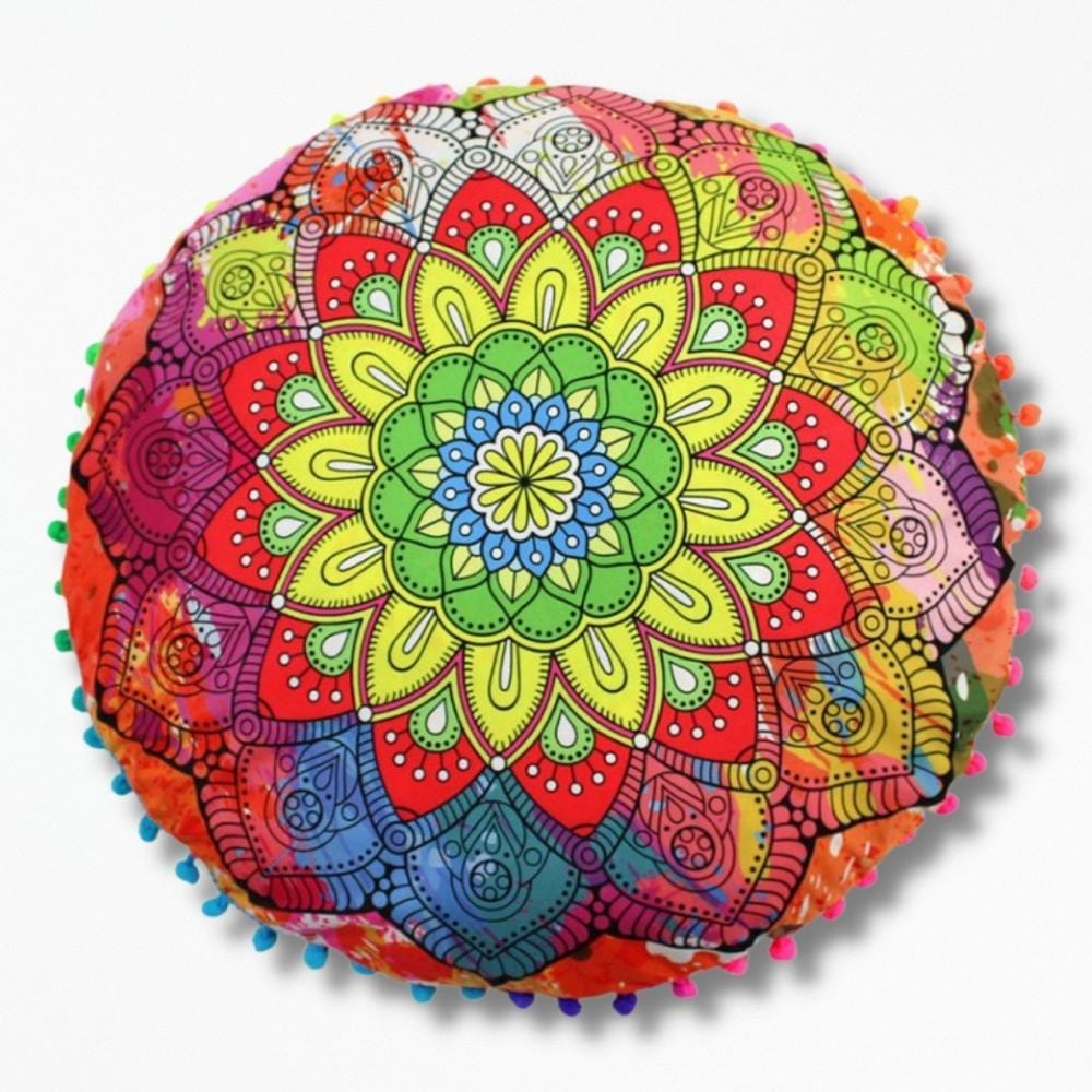 Coussin Mandala Rond | NirvanaPillow™ 43 cm / 4
