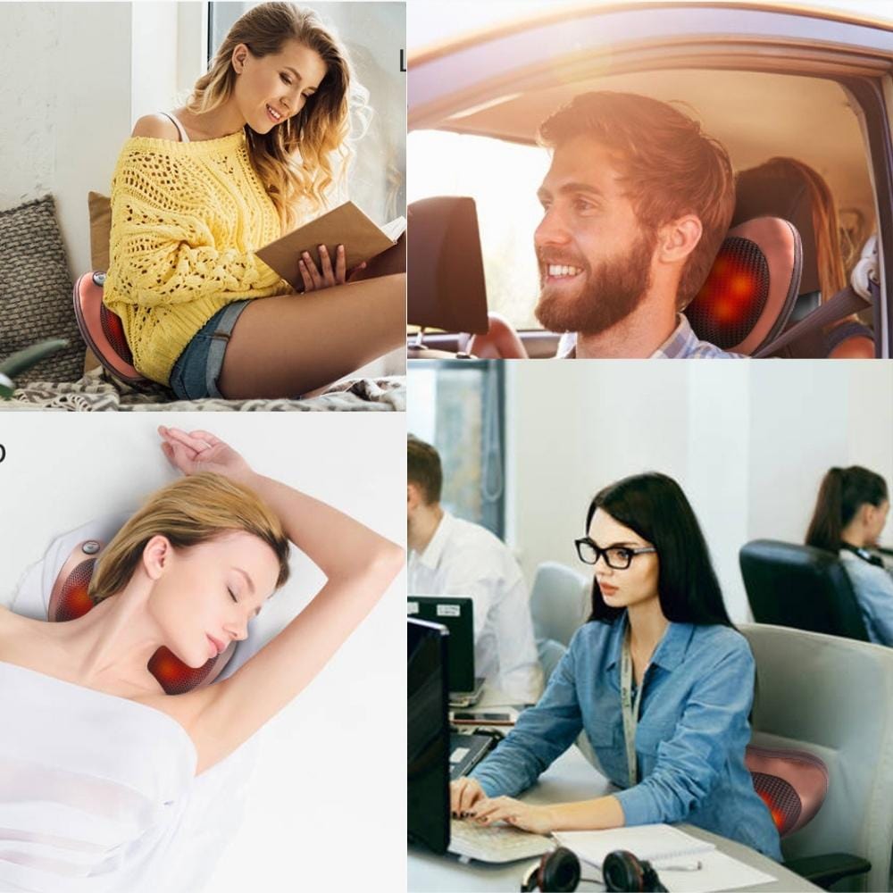 Coussin Massage de Cou | NirvanaPillow™ 30 x 19 cm / 3 vitesses