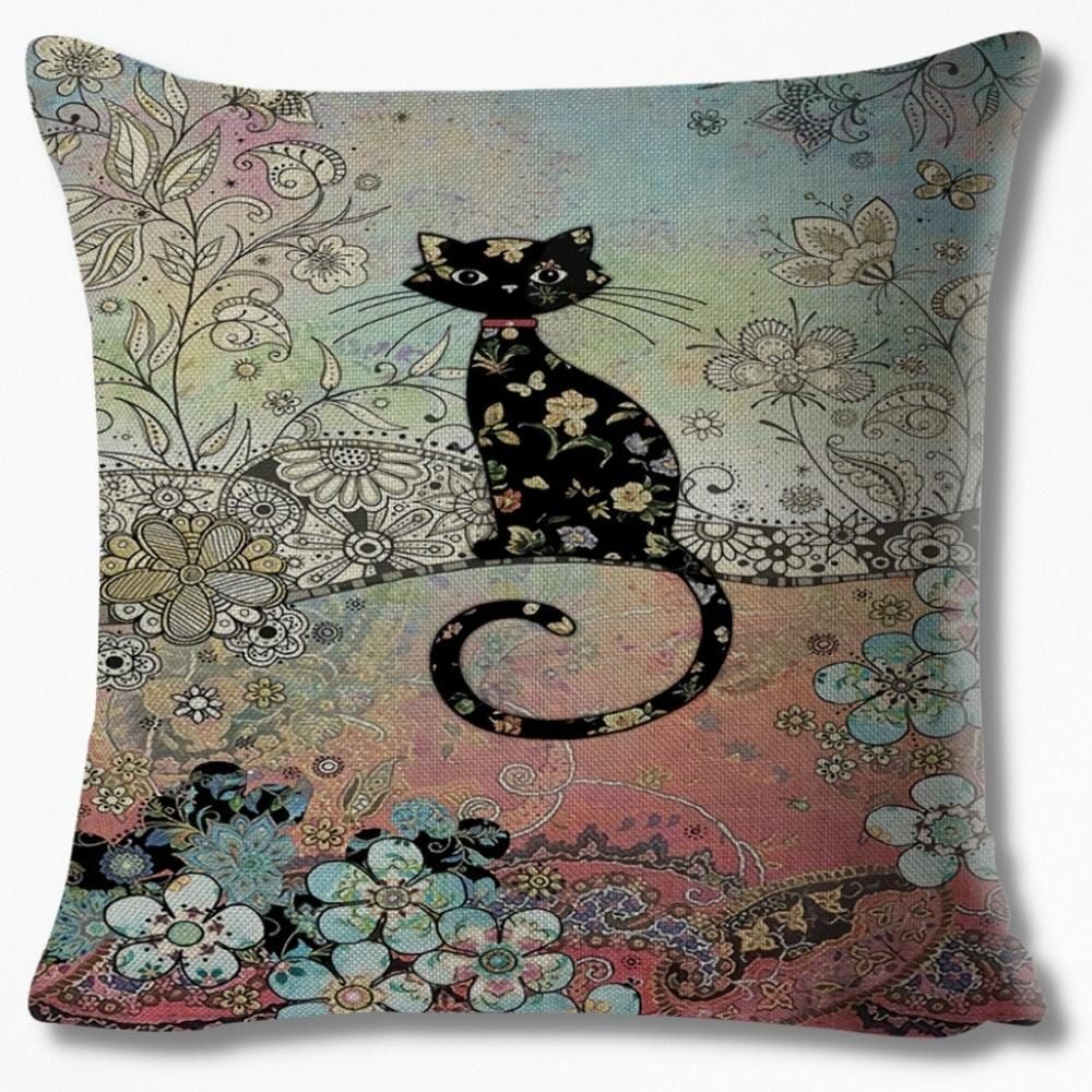 Coussin Motif Chat | NirvanaPillow™ 40 x 40 cm / 3
