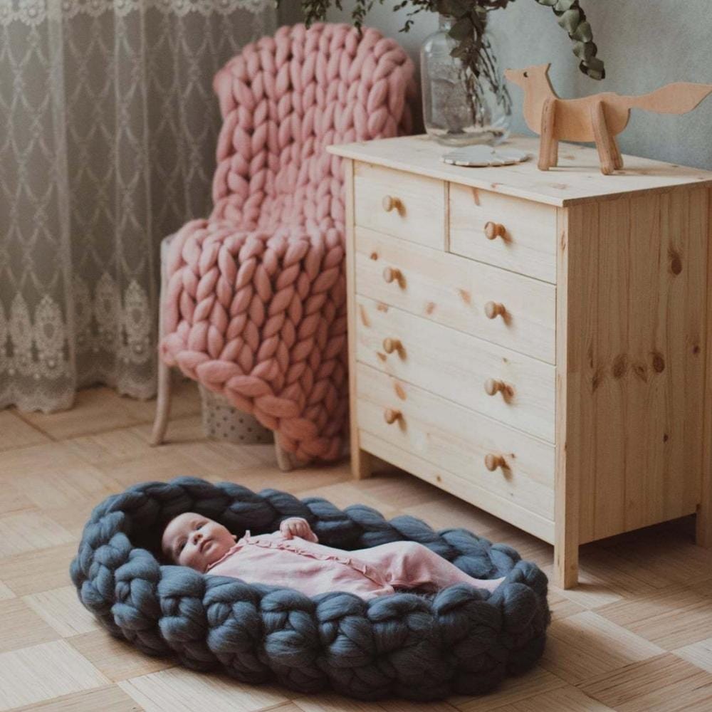 Coussin | Nid Bébé 70x40x15 cm / Gris