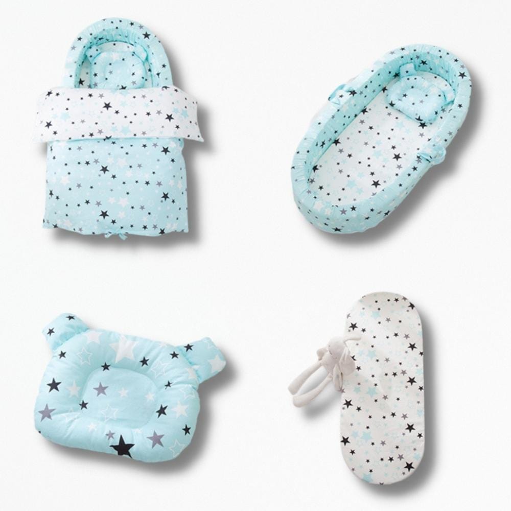 Coussin | Nouveau-né Lit 90x45x16cm / Bleu Ciel