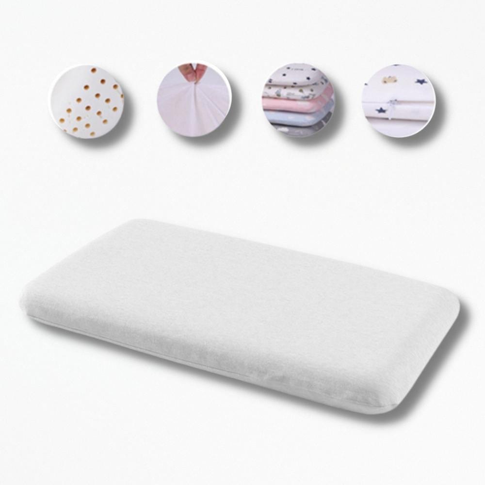 Coussin Plat Pour Bébé | NirvanaPillow™ 50x30x5 cm / Gris Clair
