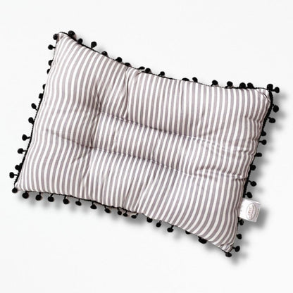 Coussin | Pour bébé fille 30 x 50 cm / Gris Clair