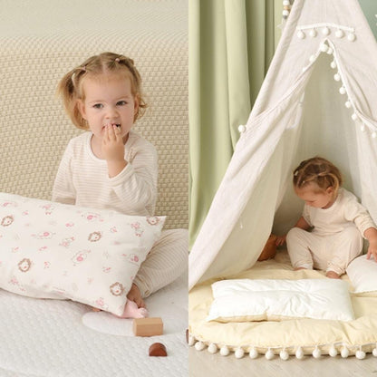 Coussin pour Chambre de Bébé Fille | NirvanaPillow™ 50x30 cm / Blanc