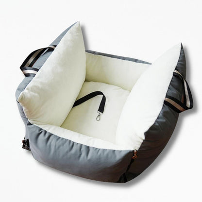 Coussin Pour Chien Déhoussable Lavable | NirvanaPillow™ 45 x 55 x 40 cm / Gris Foncé