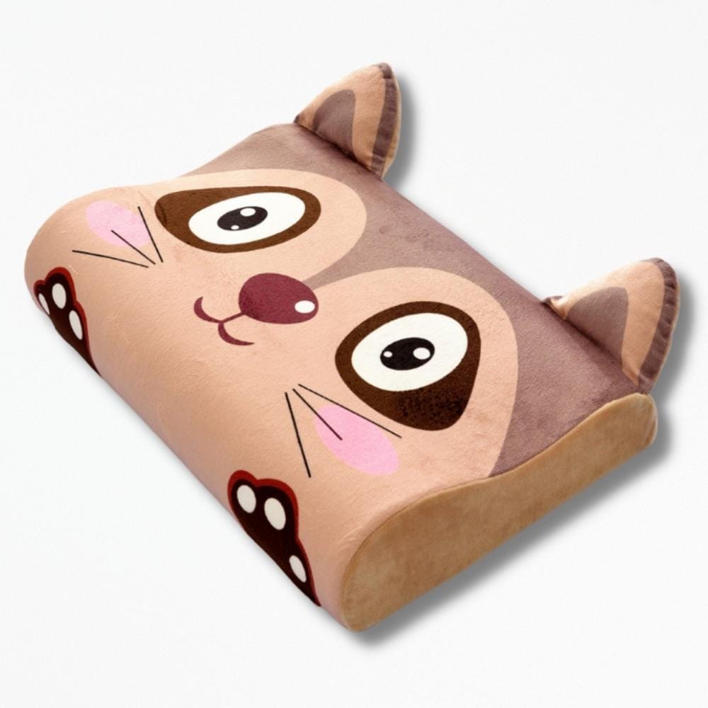 Coussin Pour Enfant | NirvanaPillow™ 44x27x7 cm / Raton laveur