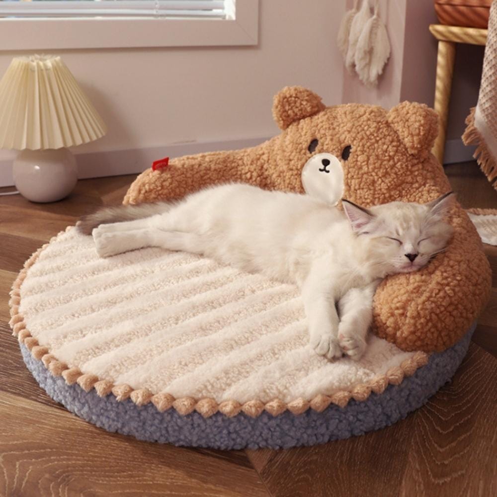 Coussin Relaxant pour Chat | NirvanaPillow™ 52 x 52 x 22 cm / Marron