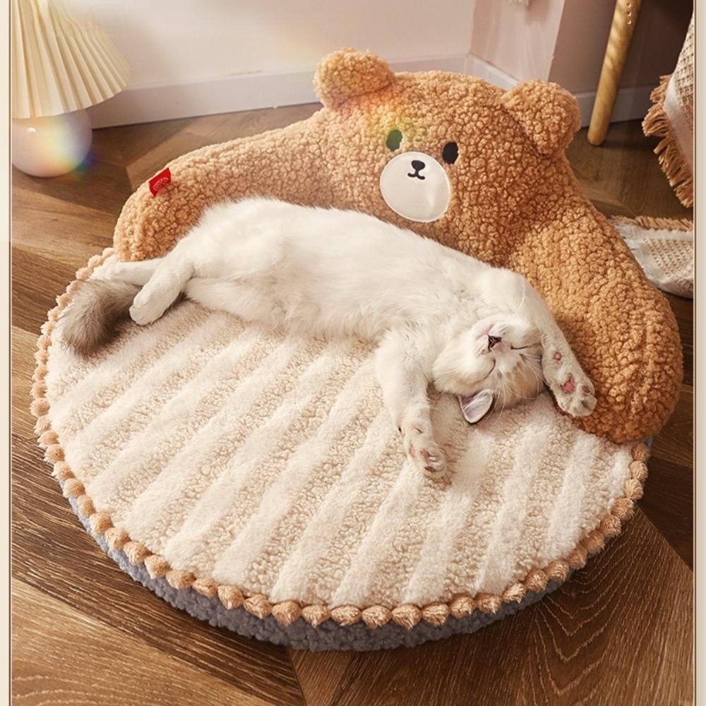 Coussin Relaxant pour Chat | NirvanaPillow™ 52 x 52 x 22 cm / Marron