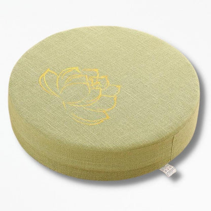 Coussin Rond 40 cm | NirvanaPillow™ 40 x 6 cm / Vert Clair