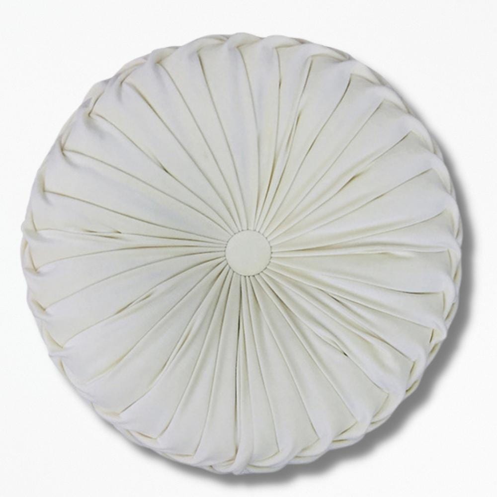 Coussin Rond Blanc | NirvanaPillow™ Blanc / 35x12 cm