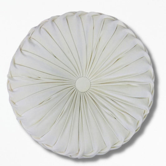 Coussin Rond Blanc | NirvanaPillow™ Blanc / 35x12 cm