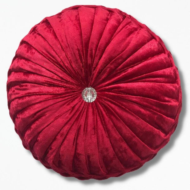 Coussin Rond Rouge | NirvanaPillow™ 35x12 cm / Rouge