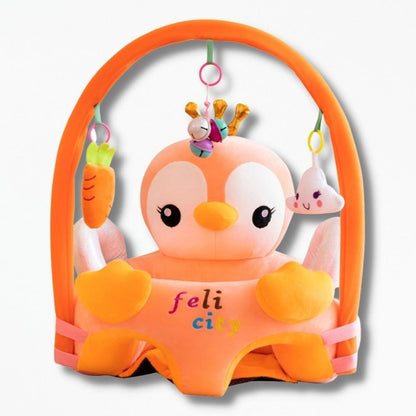 Coussin | Tapis de Jeu pour Bébé de 4 mois 55x55x40 cm / Orange
