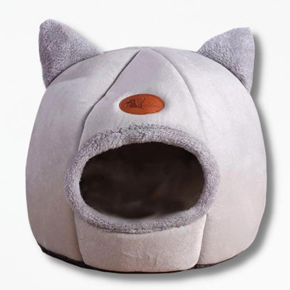 Coussin Tête de Chat | NirvanaPillow™ 33 x 33 x 35 cm / Gris Clair