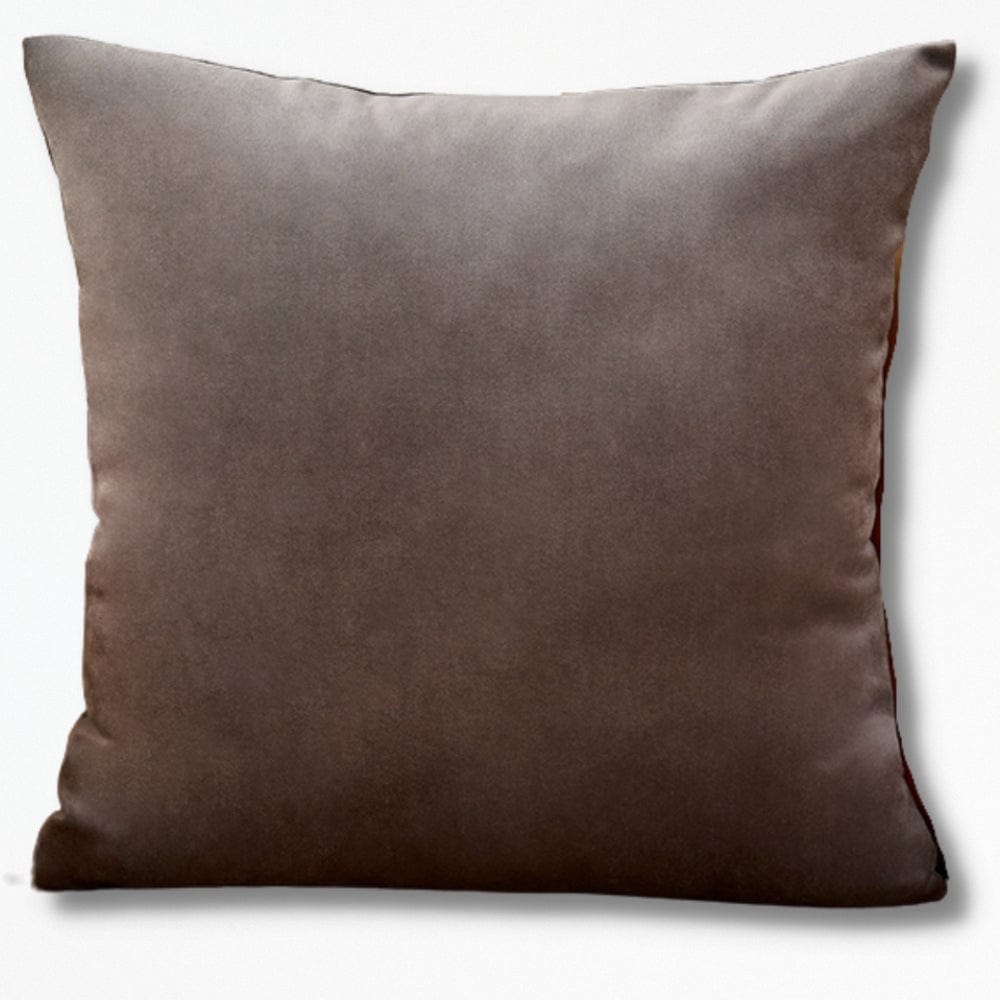 Coussin Velours 30x50 | NirvanaPillow™ 30 x 50 cm / Gris marron