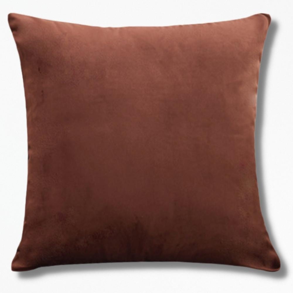 Coussin Velours pas cher | NirvanaPillow™ 60 X 60 cm / Marron