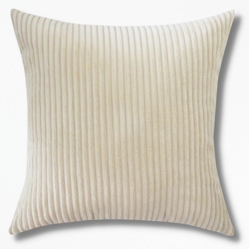 Coussins Epais en Velours Côtelé | NirvanaPillow™ 30 x 45 cm / Beige