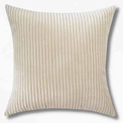 Coussins Epais en Velours Côtelé | NirvanaPillow™ 30 x 45 cm / Beige