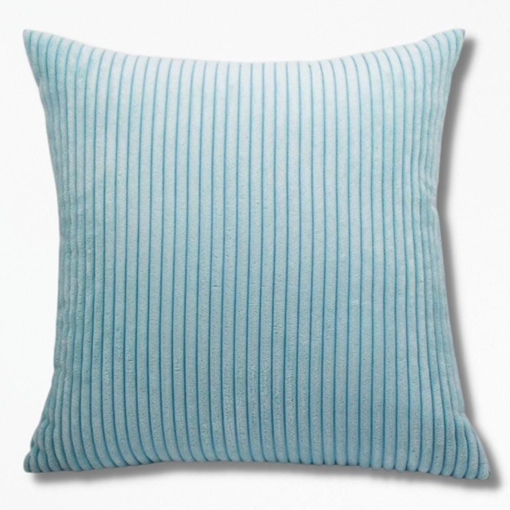 Coussins Epais en Velours Côtelé | NirvanaPillow™ 30 x 45 cm / Bleu Clair