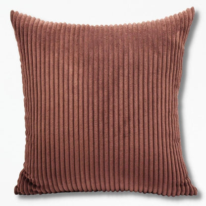 Coussins Epais en Velours Côtelé | NirvanaPillow™ 30 x 45 cm / Marron Foncé