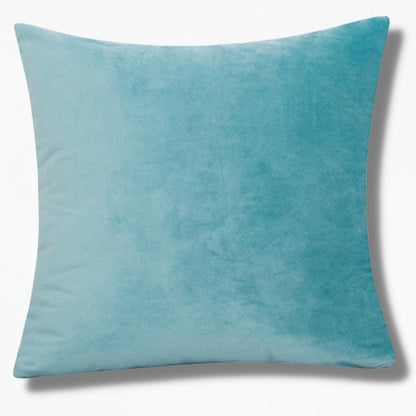 Housse Coussin Velours 50x50 | NirvanaPillow™ 45 x 45 cm / Bleu