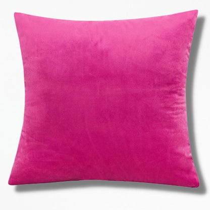 Housse Coussin Velours 50x50 | NirvanaPillow™ 45 x 45 cm / Rose Foncé