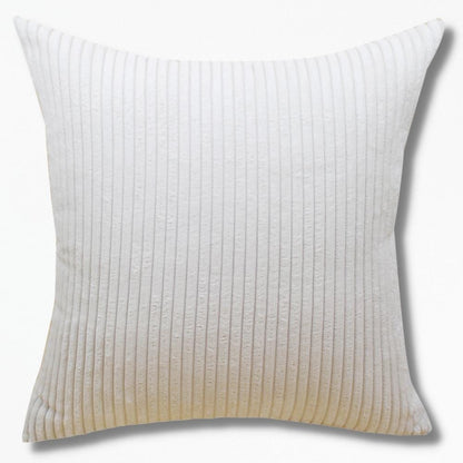 Housse Coussin Velours Côtelé | NirvanaPillow™ 35 x 35 cm / Blanc Cassé