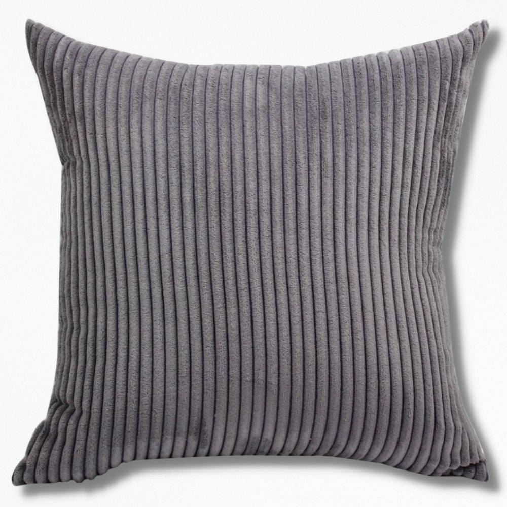 Housse Coussin Velours Côtelé | NirvanaPillow™ 35 x 35 cm / Gris