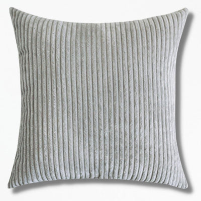 Housse Coussin Velours Côtelé | NirvanaPillow™ 35 x 35 cm / Gris Clair