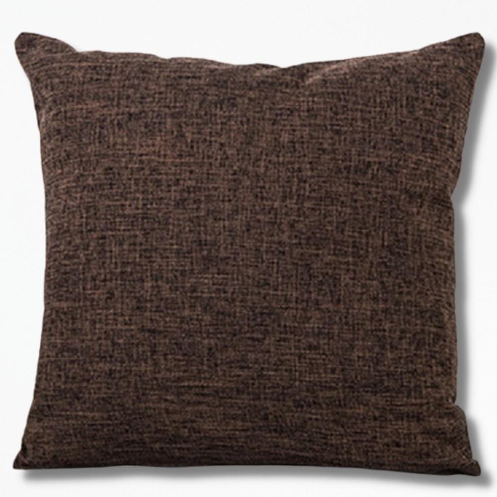 Housse De Coussin en Lin | NirvanaPillow™ 40 x 40 cm / Marron Foncé