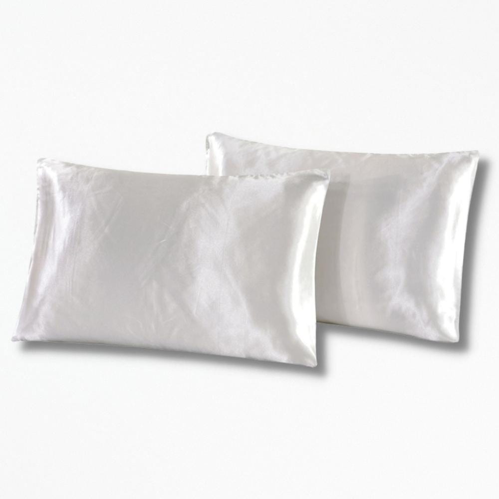 Housse De Coussin en Satin | NirvanaPillow™ 51 x 76 cm / Blanc