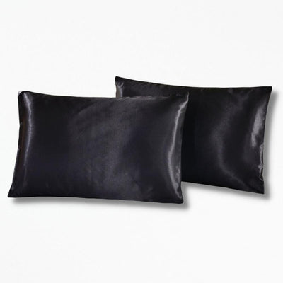 Housse De Coussin en Satin | NirvanaPillow™ 51 x 76 cm / Noir