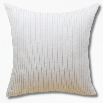 Housse De Coussin en Velours Côtelé | NirvanaPillow™ 50 x 70 cm / Blanc Cassé