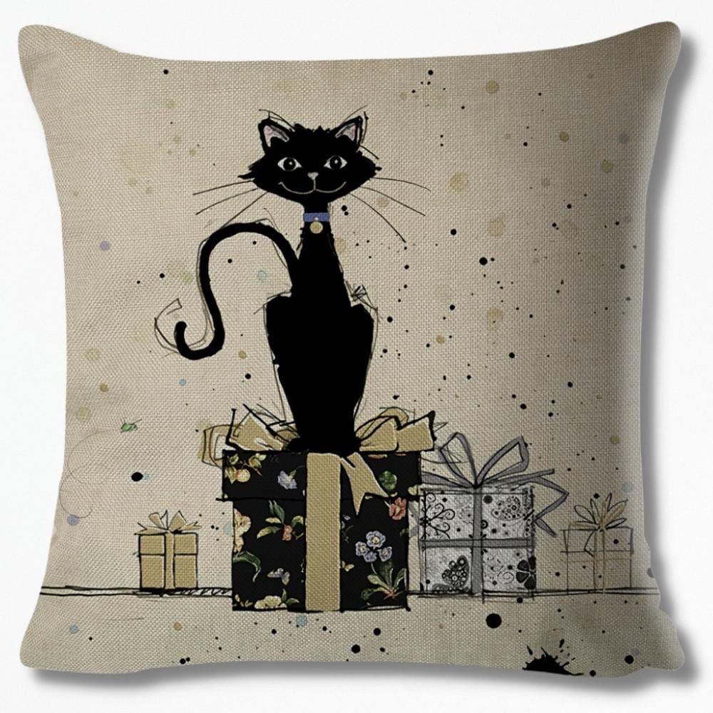 Housse de Coussin Motif Chat | NirvanaPillow™ 40 x 40 cm / 5