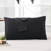 Housse De Coussin Noire en Coton | NirvanaPillow™