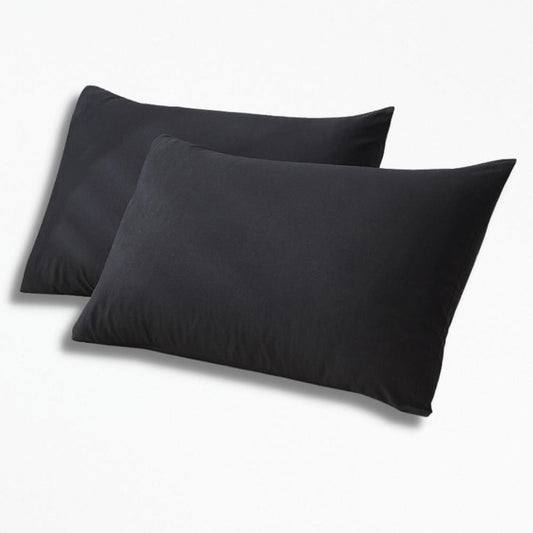 Housse De Coussin Noire en Coton | NirvanaPillow™ 53 x 102 cm / Noir